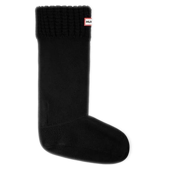 Hunter Original Waffle Cuff Tall Black Boot Socks