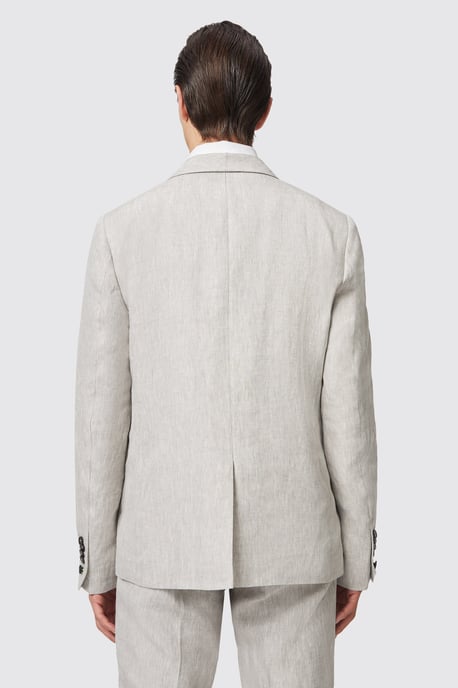 Claremont Slim Fit Stone Linen Jacket