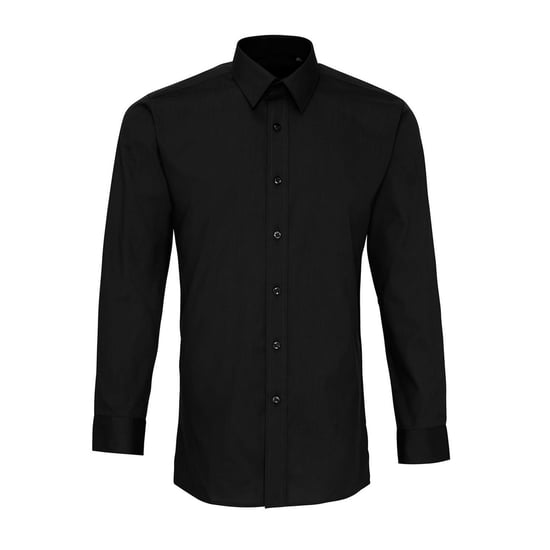 Premier - "Colours" Hemd für Herren Langärmlig (Schwarz) - Image 1