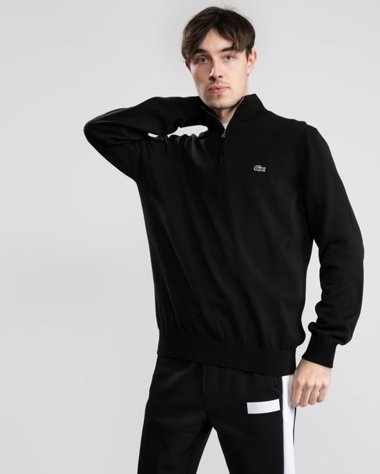 Lacoste Half Zip Logo Mens Sweatshirt