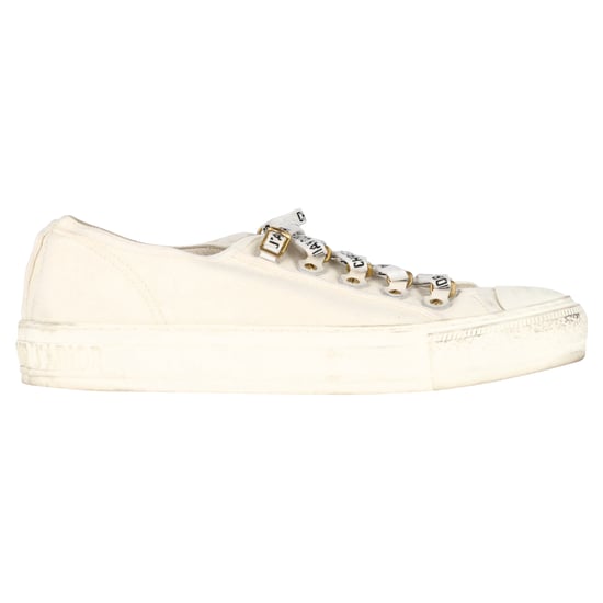 Christian Dior Walk’N’Dior Sneakers aus weißem Baumwoll-Canvas - Image 1
