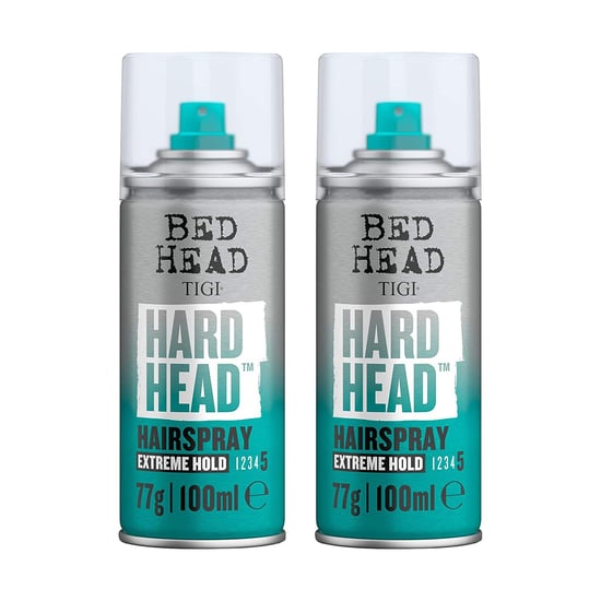 Tigi Hard Head Hairspray for Long-Lasting Hold 100ml 2pk