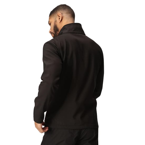 Regatta Mens Ablaze Printable Softshell Jacket (Black/Black)