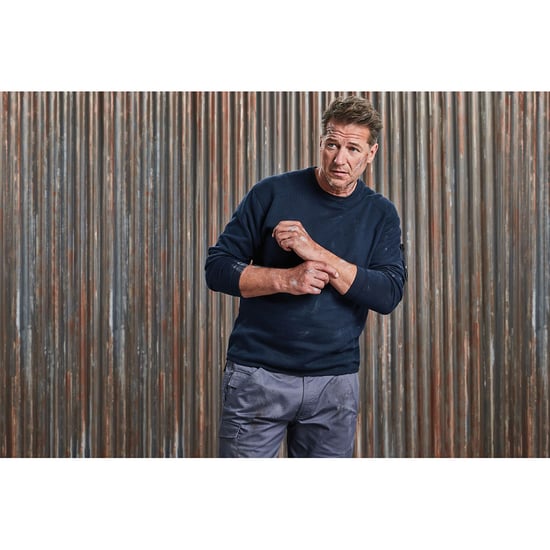 Russell Europe Herren Heavy Duty Kragen Sweatshirt (French Navy) - Image 3