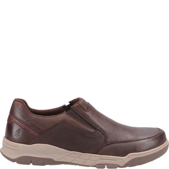 Hush Puppies Mens Fletcher Leather Shoes (Coffee)