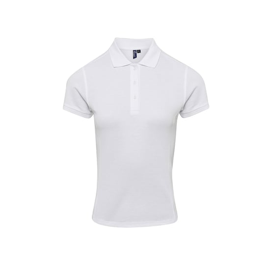 Premier Womens/Ladies Coolchecker Plus Piqu Polo With CoolPlus (White)