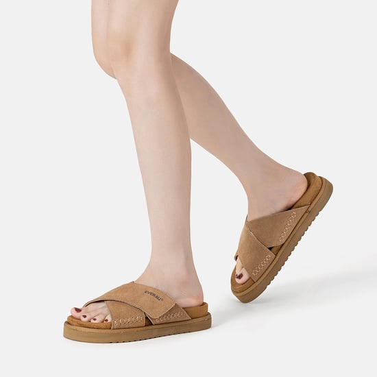EVER AU Damen Leder Sandalen - Rose - Image 2