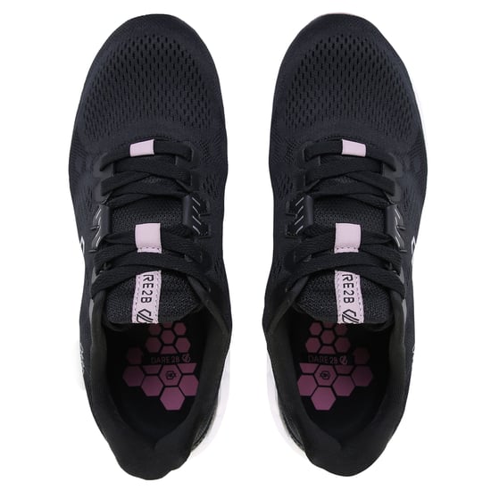 Dare 2B Womens/Ladies Hex Rapid Performance Trainers (Black/Woodrose)