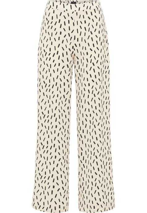 Dreimaster Stoffhose Damen wollweiß schwarz - Image 1