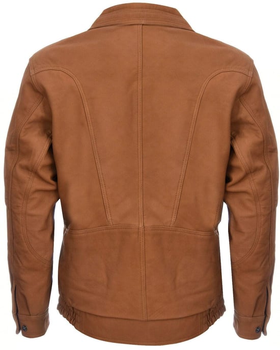 Tailored blouson bomber jacket from nappa leather