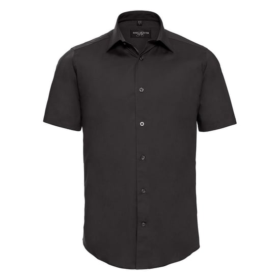 Russell Collection - Hemd Pflegeleicht für Herren kurzärmlig (Schwarz) - Image 1