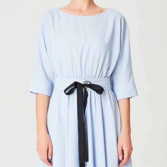 Ausgestelltes Kleid mit breitem Gürtel - Image 6