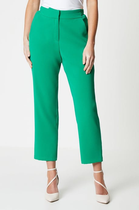 Petite Premium Ring Detail Tailored Trouser