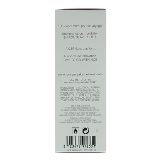Issey Miyake L'Eau d'Issey IGO Eau de Toilette 20ml Cap to Go Spray