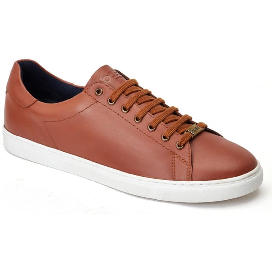Base London Tucker Ledersneaker für Herren in verbranntem Braun. - Image 1