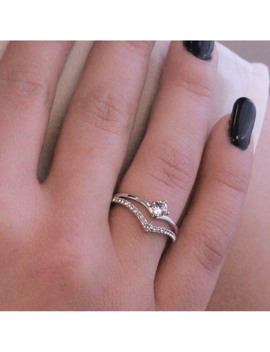 Zinnia Ring - Silber und Kristall - Image 2