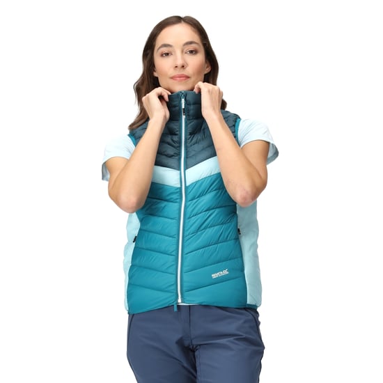 Regatta Womens/Ladies Harrock II Baffled Gilet (Gulfstream/Reflecting Lake)
