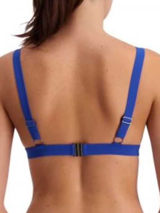 Vintage Bloom Triangle Top Blue