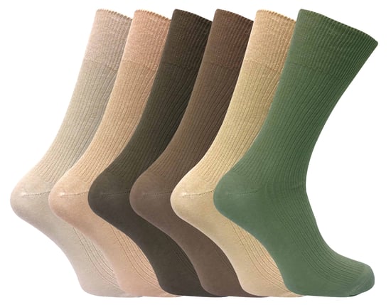 6 Paar Herren atmungsaktiv Baumwolle nicht elastisch lose breite Top Kleid Socken - Image 1