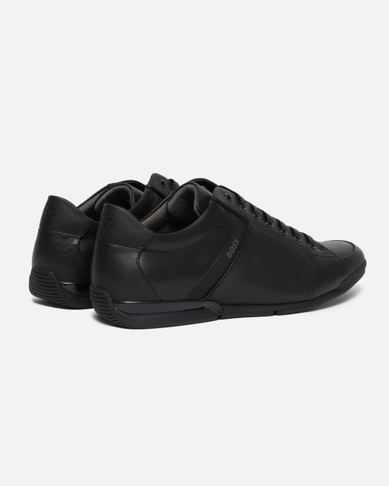 BOSS Orange Saturn Herren Niedrigprofil Leder Sneaker mit Geruchskontrollfutter NOS - Image 3
