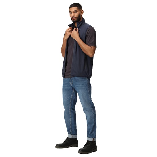 Regatta Mens Navigate Fleece Gilet (Navy/Seal Grey)