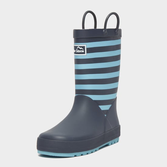 Peter Storm Kids' Stripe Wellies with Grippy Outsole and Pull Handles, Wellington Boots