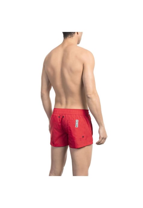 Bikkembergs Men's Red Polyamide Swimwear