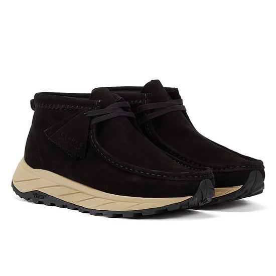 Clarks Originals Wallabee Eden Wildleder Herren Schwarz Schnürschuhe - Image 1