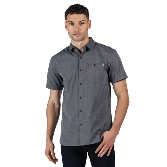 Regatta Mens Damari Cotton Oxford Short Sleeve Shirt
