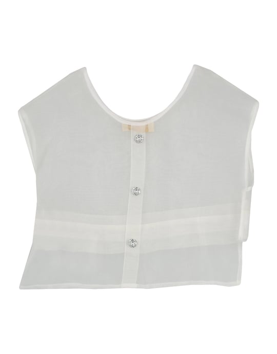 SHIRTS Monnalisa White Girl Silk