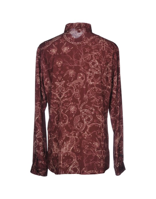 Just Cavalli Maroon Print Shirt