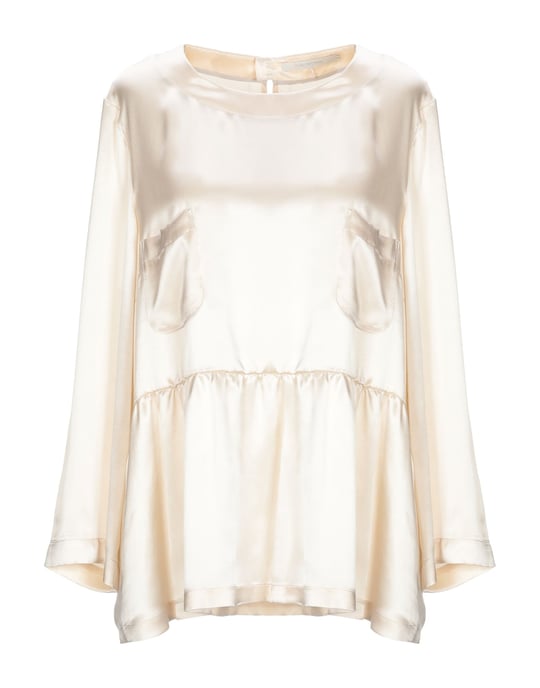 L' Autre Chose Ivory Silk Blouse