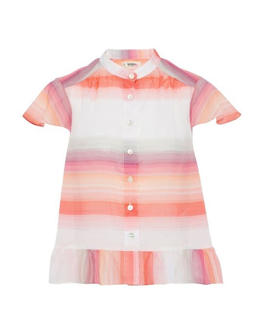 Lemlem Coral Stripe Cotton Shirt