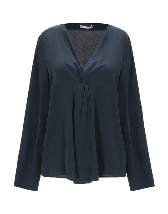 Stefanel Dark Blue Silk Blouse