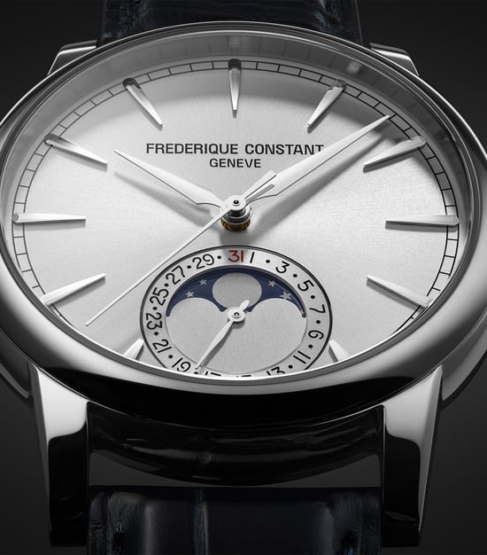 Frédérique Constant Classic Moonphase Blau Herren Armbanduhr FC-716S3H6 - Image 3