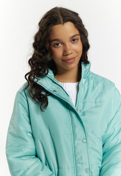 Mymo Leicht wattierte Blousonjacke Damen Lagune Minze - Image 5