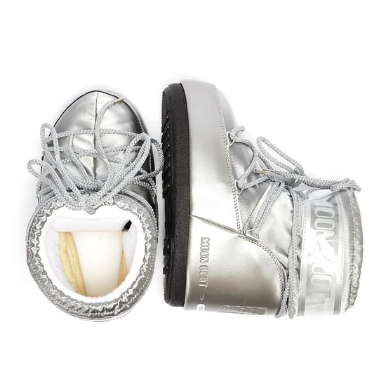 Moon Boot Klassische Icon Low Glance Damen Silber Stiefel - Image 6