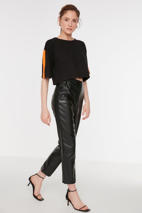 Trendyol Damen hohe Taillene Stift-Hose - Image 1
