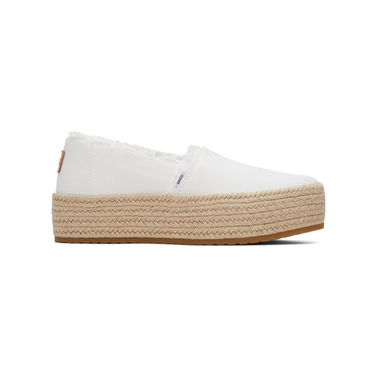 TOMS Valencia 100% Baumwolle Damen Weiß Espadrilles - Image 5