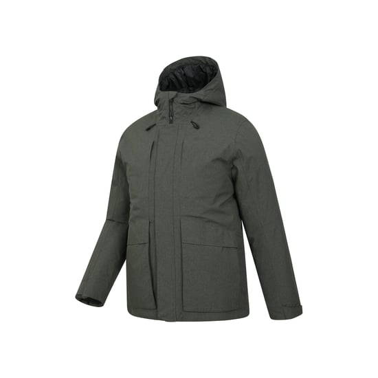 Mountain Warehouse Herren Tempest wasserdichte wattierte Jacke (Khakigrün) - Image 3