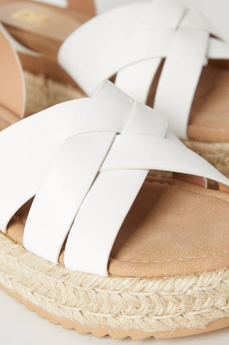Rudi Interwoven Espadrille Wedge Sandals