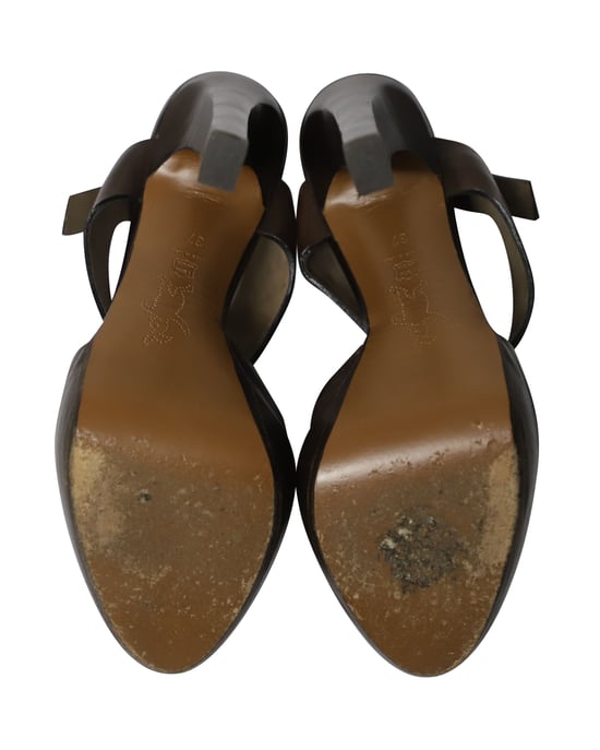 Marni High Heel Sandalen aus braunem Leder - Image 5