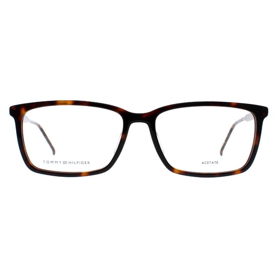 Tommy Hilfiger Rectangle Mens Dark Havana TH 1641