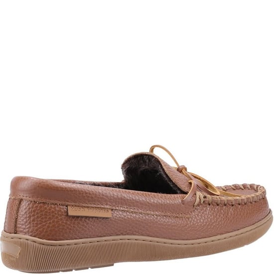 Hush Puppies Herren Ace Leder Hausschuhe (Tan) - Image 2