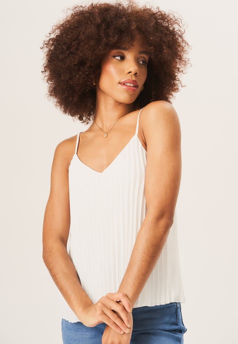 Riemchen-Cami-Top mit Falten - Image 3