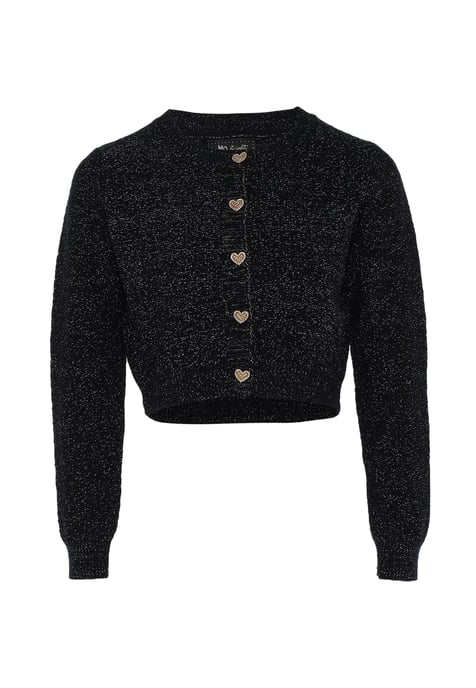Mymo Cardigan mit Effektgarn Damen schwarz - Image 1