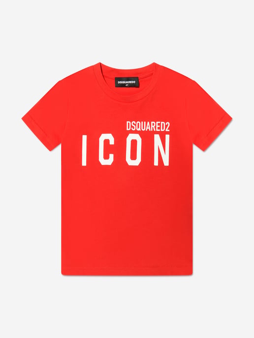 Dsquared2 Kids Kids Icon T-Shirt in Orange - Image 1