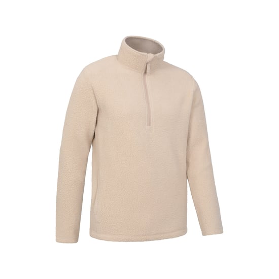 Mountain Warehouse - "Ted" Fleece-Oberteil mit halbem Reißverschluss für Herren (Beige) - Image 3