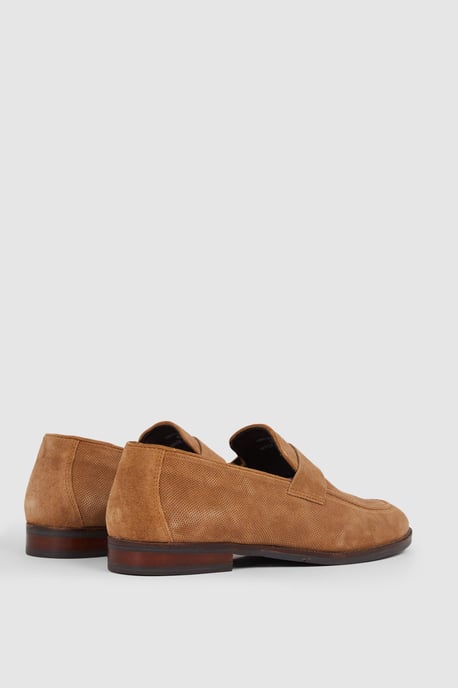 Suede Alma Pepperpot Penny Loafers