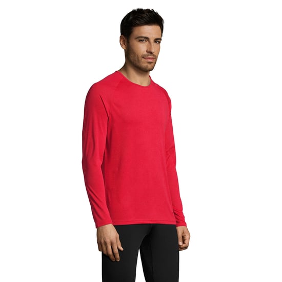 SOLS Herren Sportliches Langarm-Leistungs-T-Shirt (Rot) - Image 6
